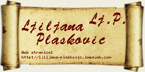Ljiljana Plasković vizit kartica